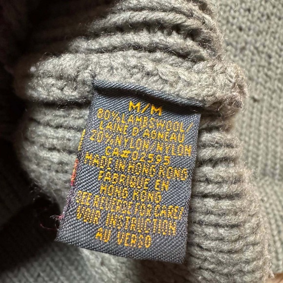 Brody Mens Lambswool Blend Full Zip Nordic Snowflake Sweater Green Size M - Picture 4 of 8